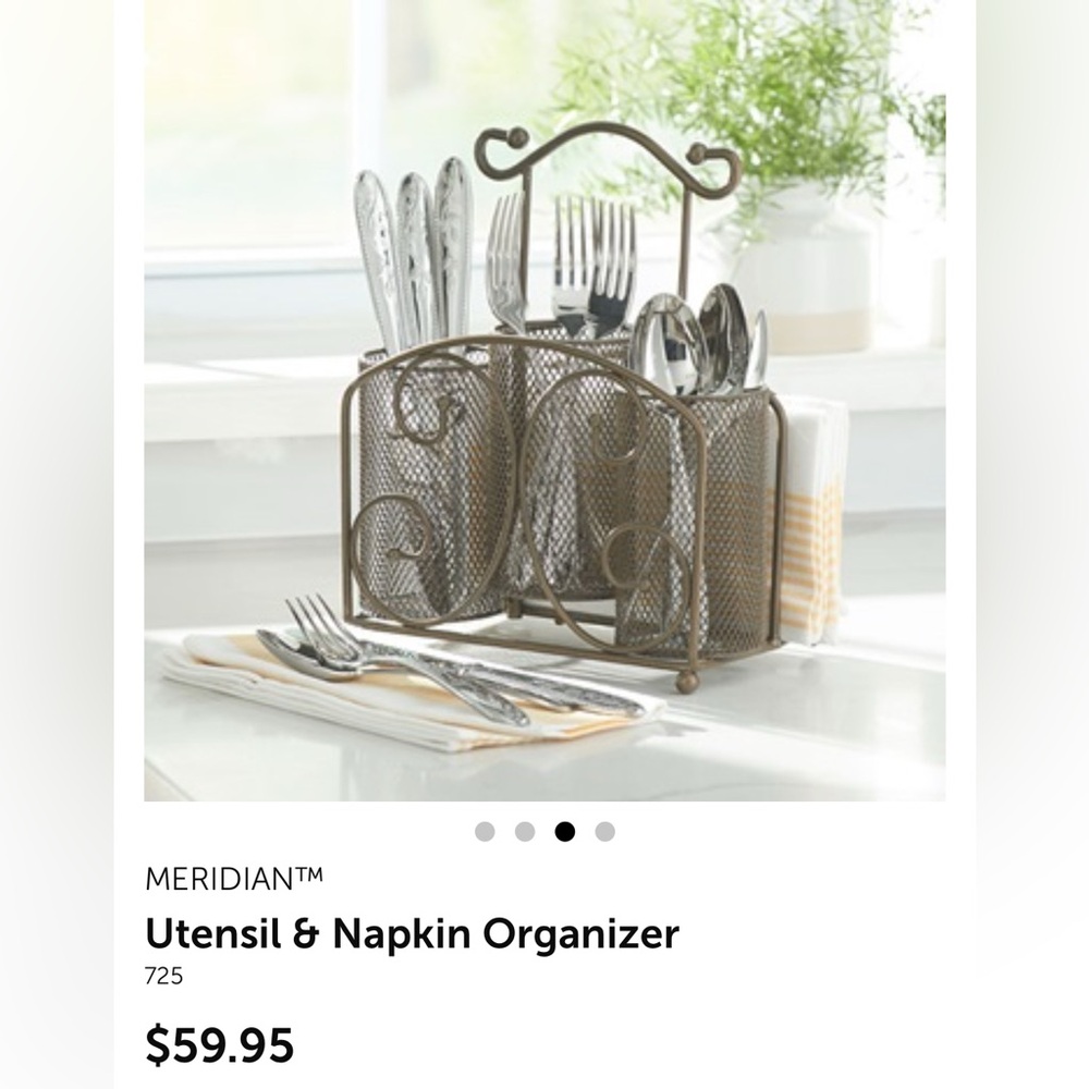 Princess House Utensil & Napkin Holder